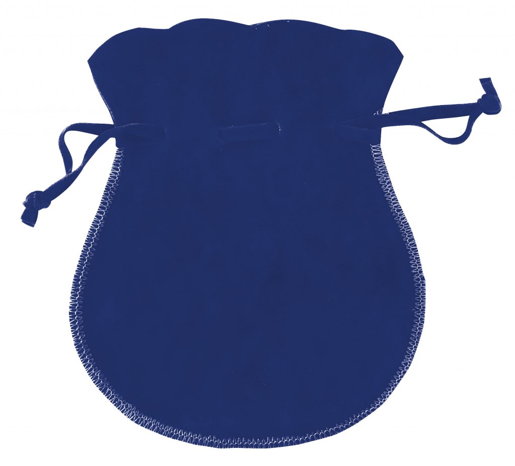 SACK AMPHORA-SHAPED DOUBLE-VELVET BLUE