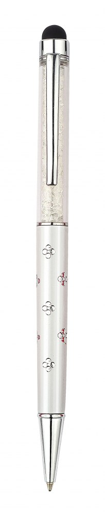 PEN ALUMINIUM WHITE FLOWER