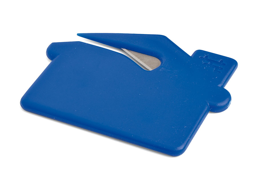 LETTER OPENER PLASTIC BLUE