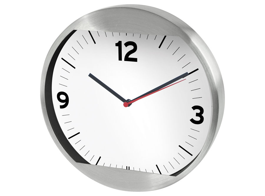 WALLCLOCK ALUMINIUM - d = 290 mm