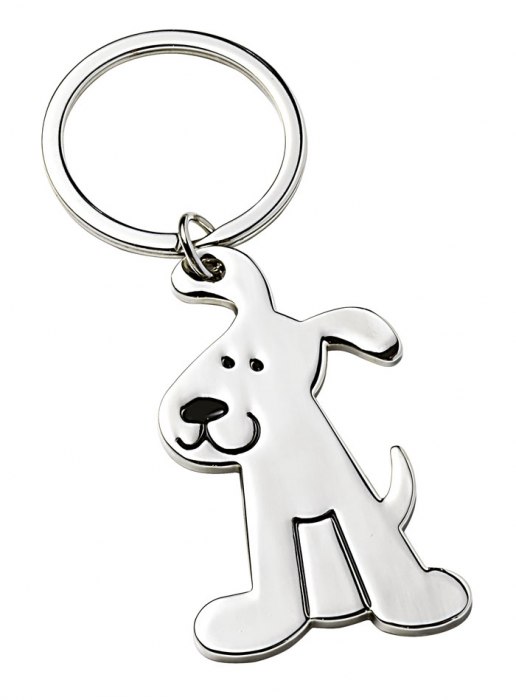 KEYCHAIN METAL SHINY DOG - NO BOX