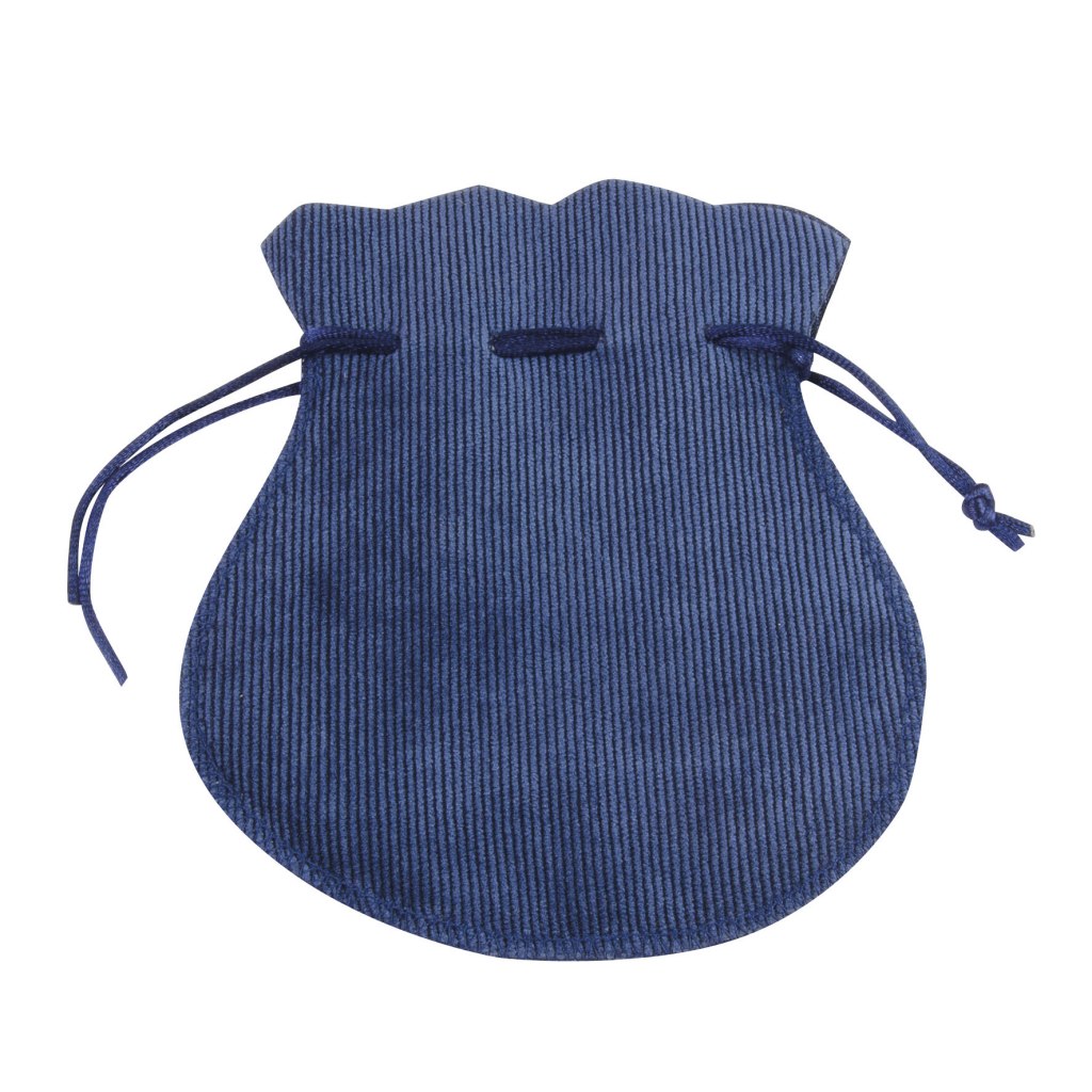 SACK AMPH.-SHAPED CORDUROY BLUE 100X120