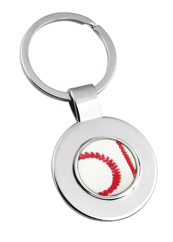 KEY CHAIN - BASEBALL - BACK SMOOTH