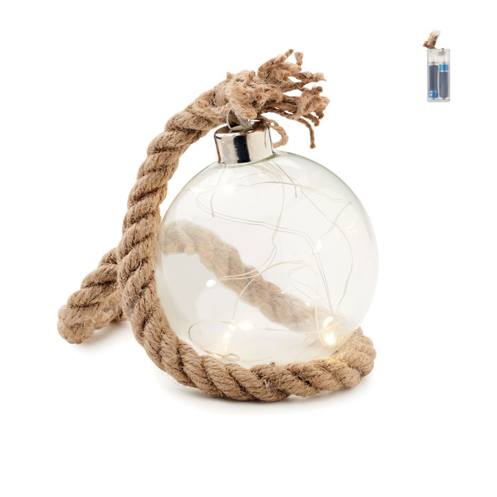 Glass bauble LED light