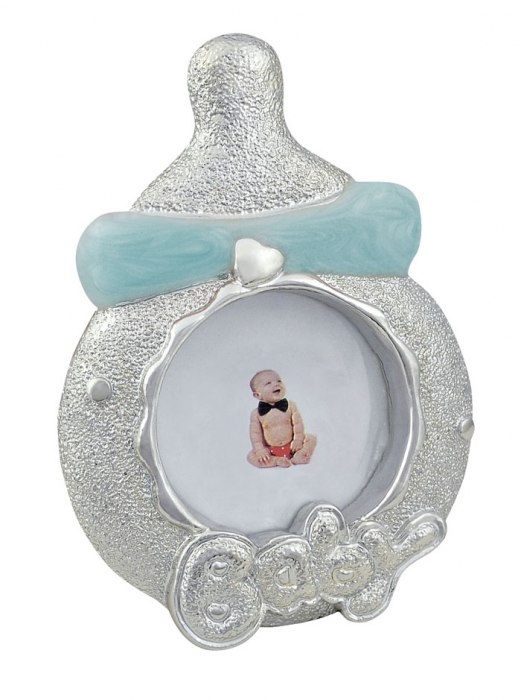 PHOTOFRAME BABY'S BOTTLE SKY-BLUE