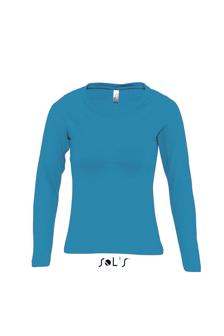 SOL'S MAJESTIC - WOMEN'S ROUND COLLAR LONG SLEEVE 