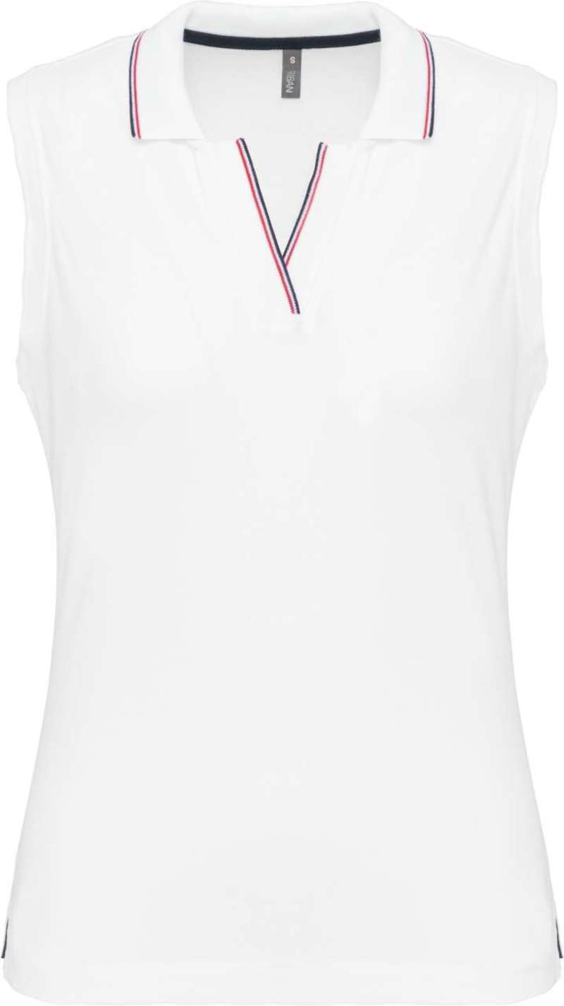 LADIES' SLEEVELESS POLO SHIRT