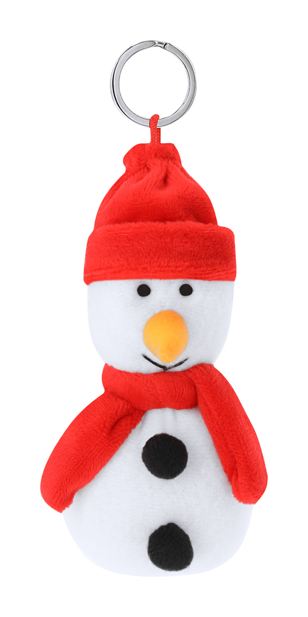 Cardix Christmas plush keyring, snowman