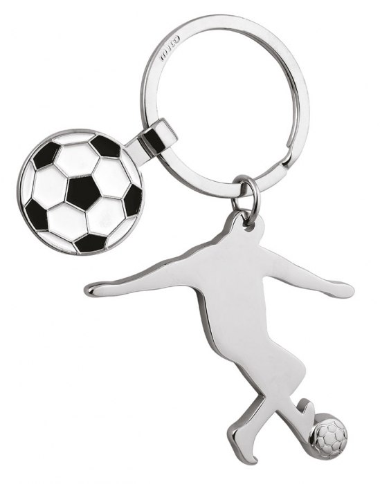 KEYCHAIN FOOTBALLER -WITH COIN