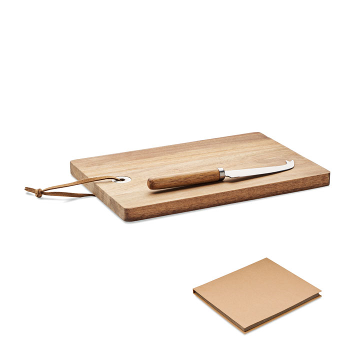 Acacia wood cheese board set