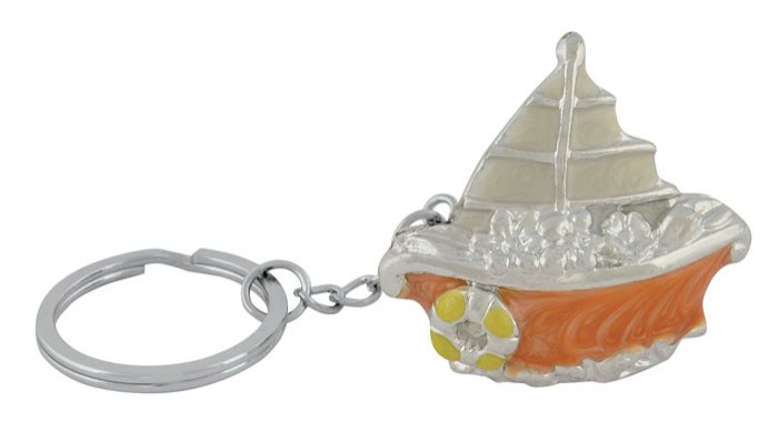 KEYCHAIN SAILING SHIP COLORED - NO BOX