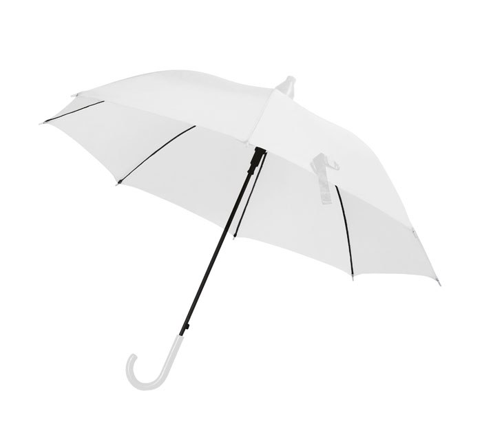 WHITE UMBRELLA WITH DROP-CATCHER d=103cm