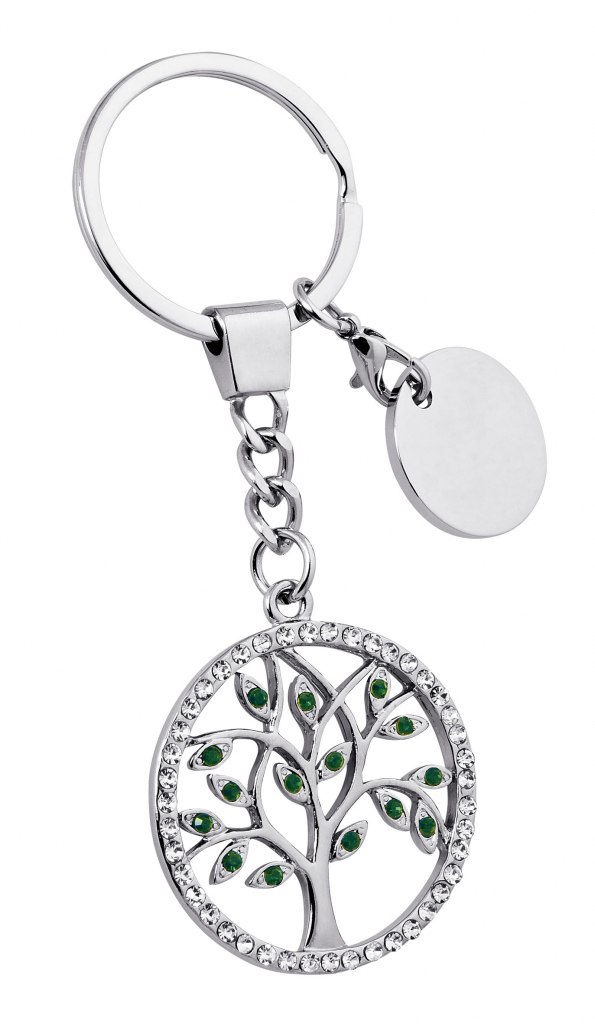 KEYCHAIN LIFE TREE STRASS - NO BOX