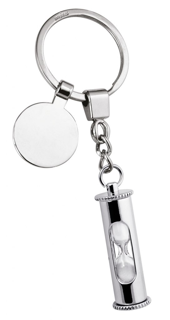 KEYCHAIN SAND-GLASS - WITH COIN