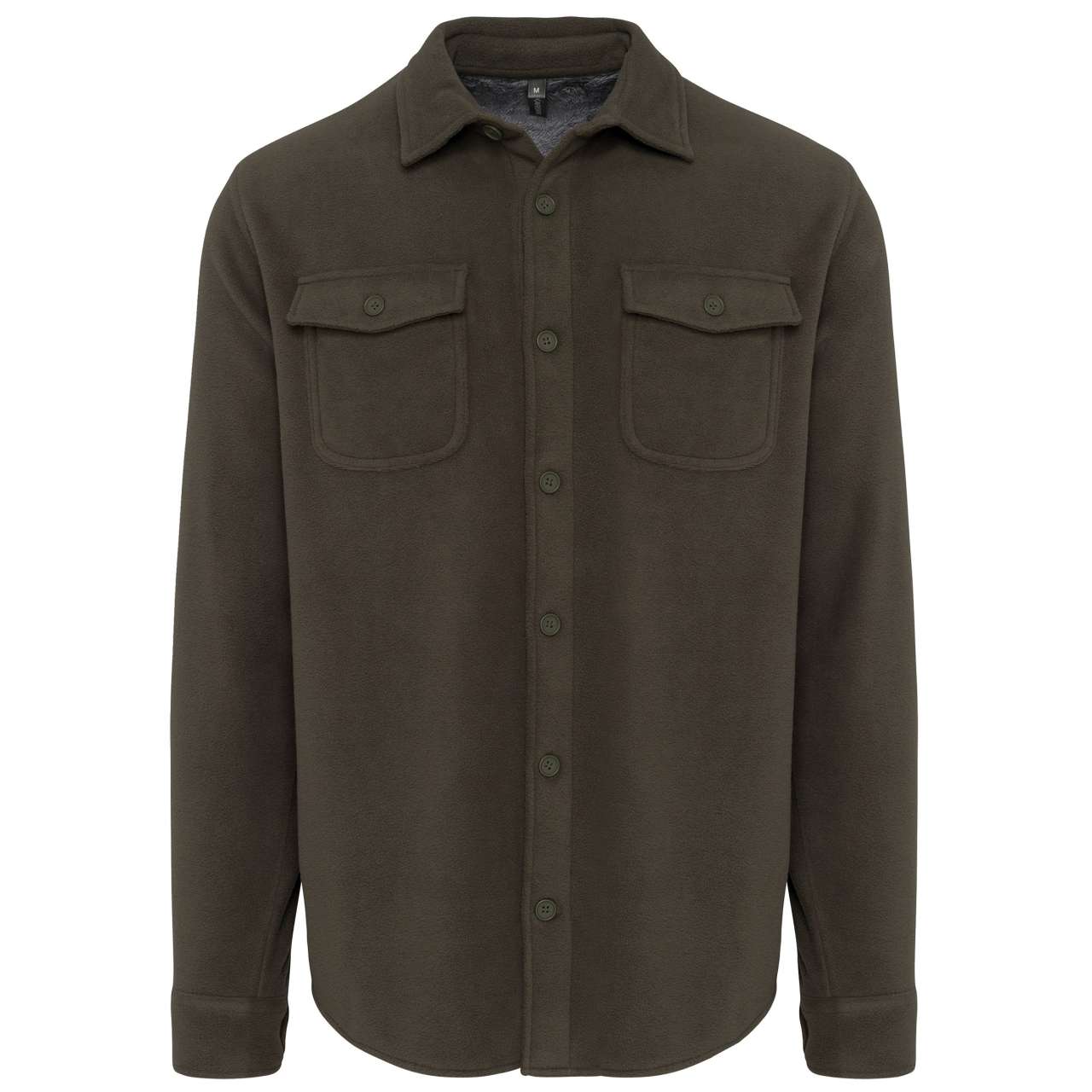 SHERPA-LINED FLEECE OVERSHIRT