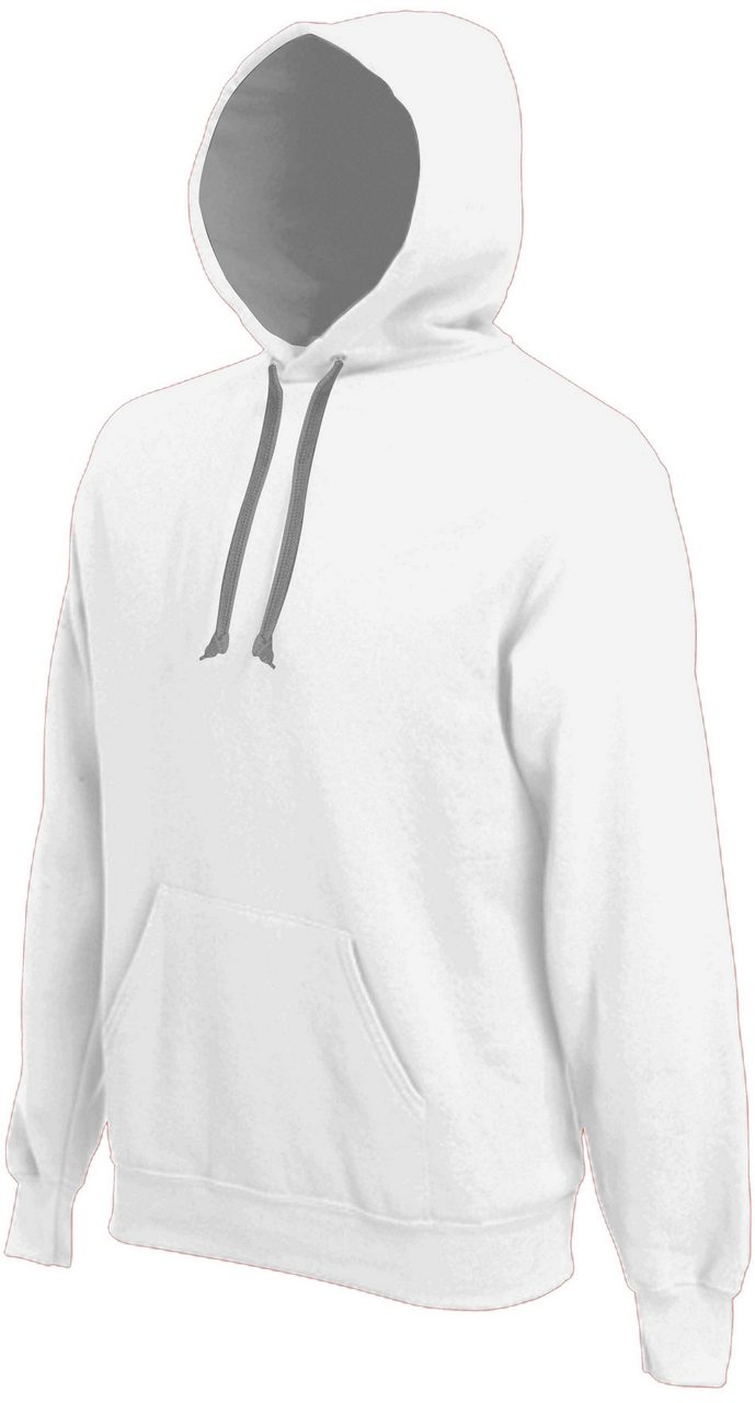 MEN'S CONTRAST HOODED SWEATSHIRT