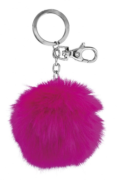 KEY CHAIN POM-POM FUCHSIA - NO BOX