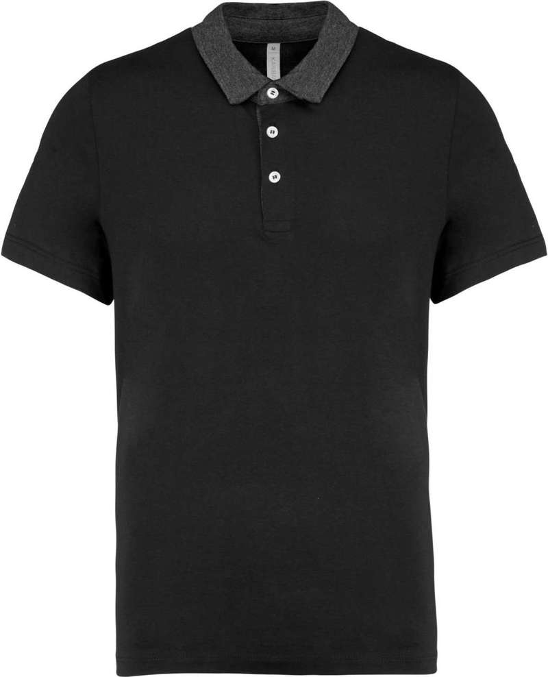 MEN'S TWO-TONE JERSEY POLO SHIRT