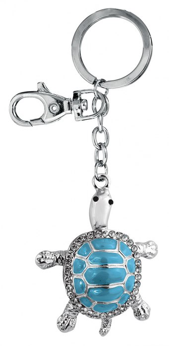 KEY CHAIN TURTLE - SKY-BLUE - NO BOX