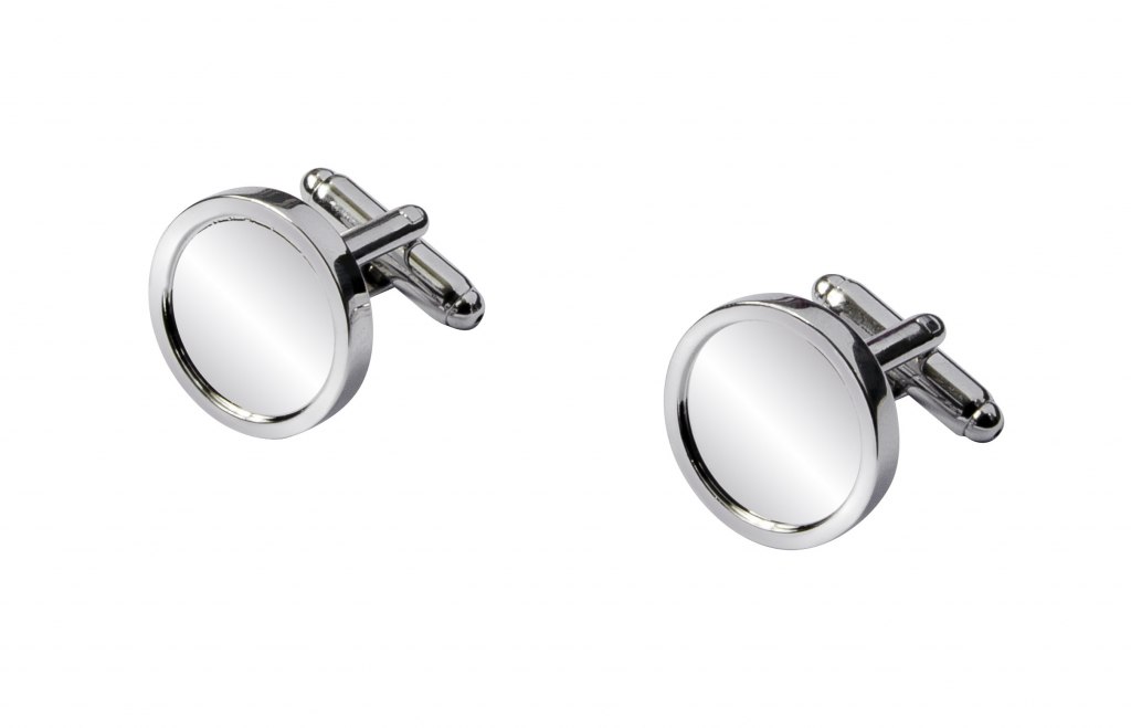 CUFFLINKS ROUND WITH HOLLOW